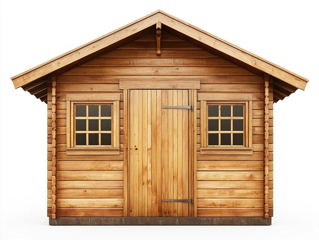 Caseta de Madera para Jard¨ªn Marr¨®n Natural 300x250x220 cm