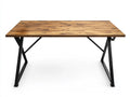 Mesa de Oficina Escritorio Madera Marr¨®n/Metal Negro 120x60x75cm
