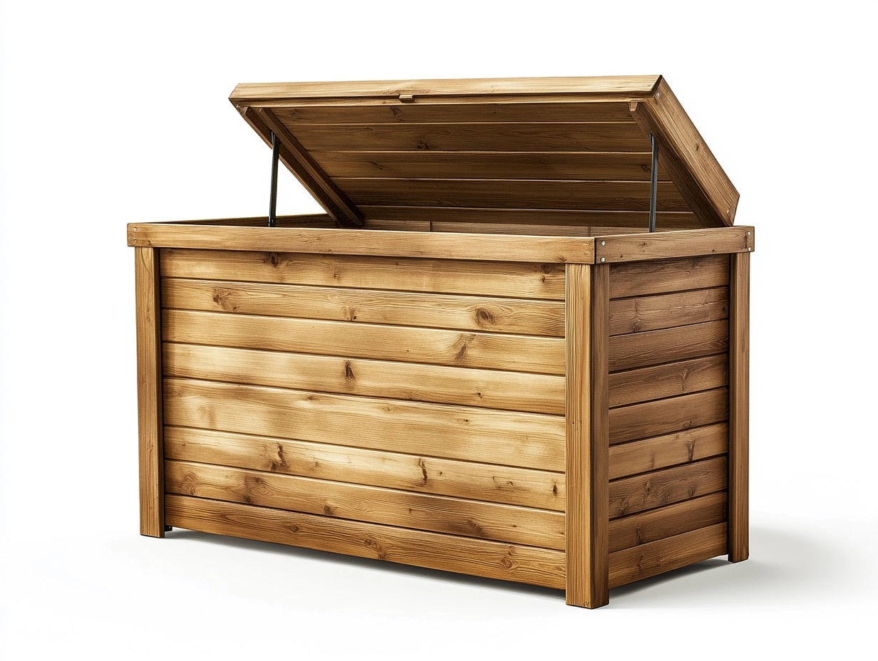 Ba¨²l de Almacenamiento Exterior Madera Maciza Rectangular Marr¨®n 120x50x60 cm